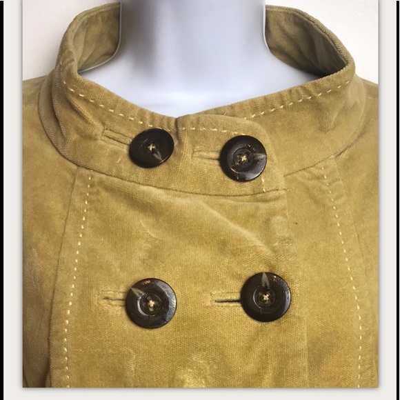 ELEVENSES Coat Jacket Brushed Corduroy Breasted - Picture 2 of 8